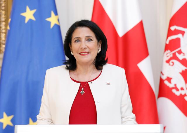 Президент Грузии обратилась к парламенту по случаю открытия весенней сессии