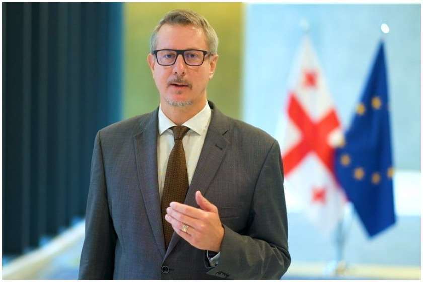 Посол ЕС в Грузии Карл Харцель провел рабочую встречу с Ираклием Гарибашвили