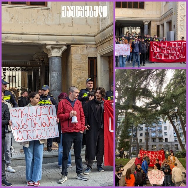 Студенты государственных вузов Грузии требуют строительства общежитий