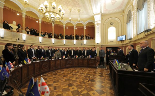 Каха Каладзе представил отчет о проделанной работе в сакребуло Тбилиси