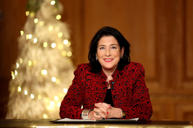 Новогоднее поздравление президента Грузии Саломе Зурабишвили