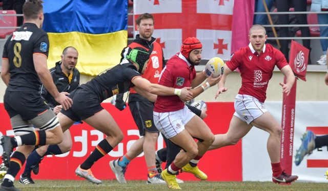 75:12 - сборная Грузии по регби разгромила сборную Германии