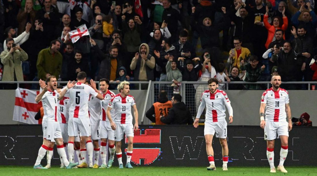 Отборочный матч чемпионата Европы по футболу: Грузия-Норвегия 1:1