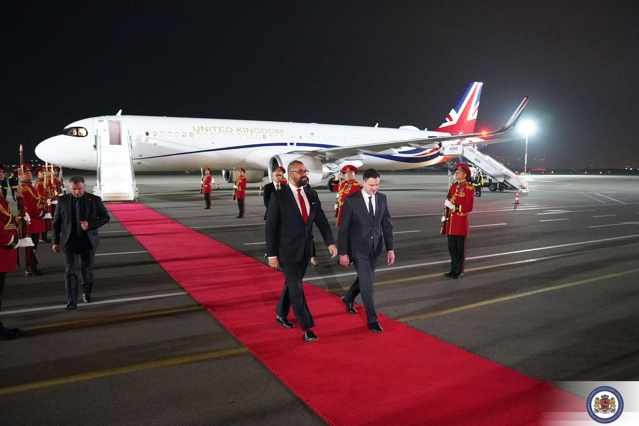 Джеймс Клеверли прибыл с двухдневным официальным визитом в Грузию