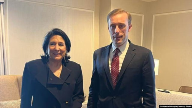 Саломе Зурабишвили встретилась с советником президента США по национальной безопасности