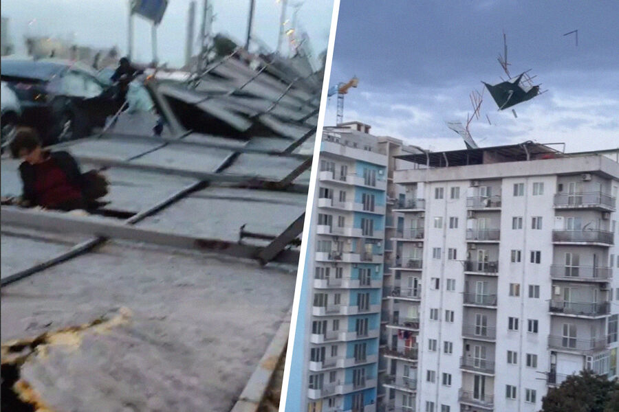 На Батуми обрушился сильнейший за десятилетия ураган