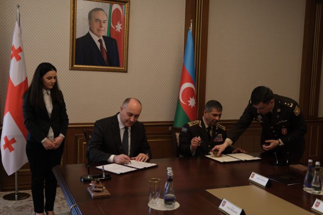 Министры обороны Грузии и Азербайджана подписали обновленное соглашение о сотрудничестве