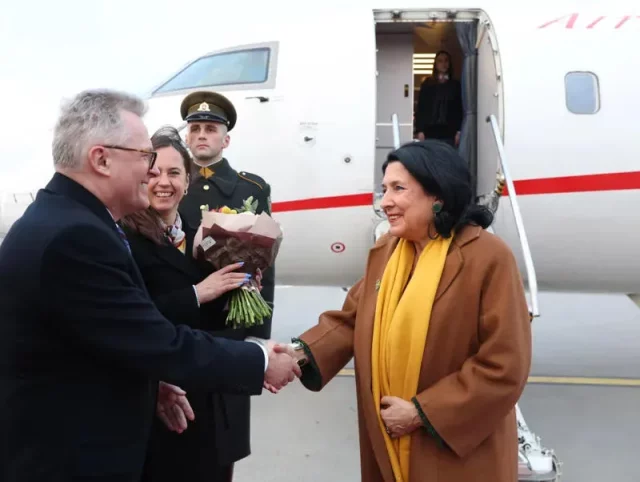 Литву с официальным визитом посещает президент Грузии Саломе Зурабишвили