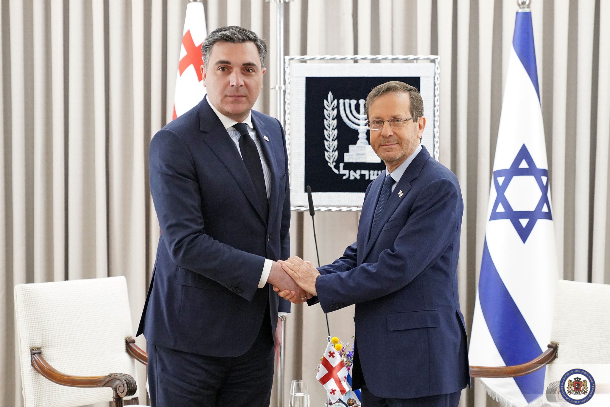 Илья Дарчиашвили встретился с президентом Израиля Ицхаком Герцогом