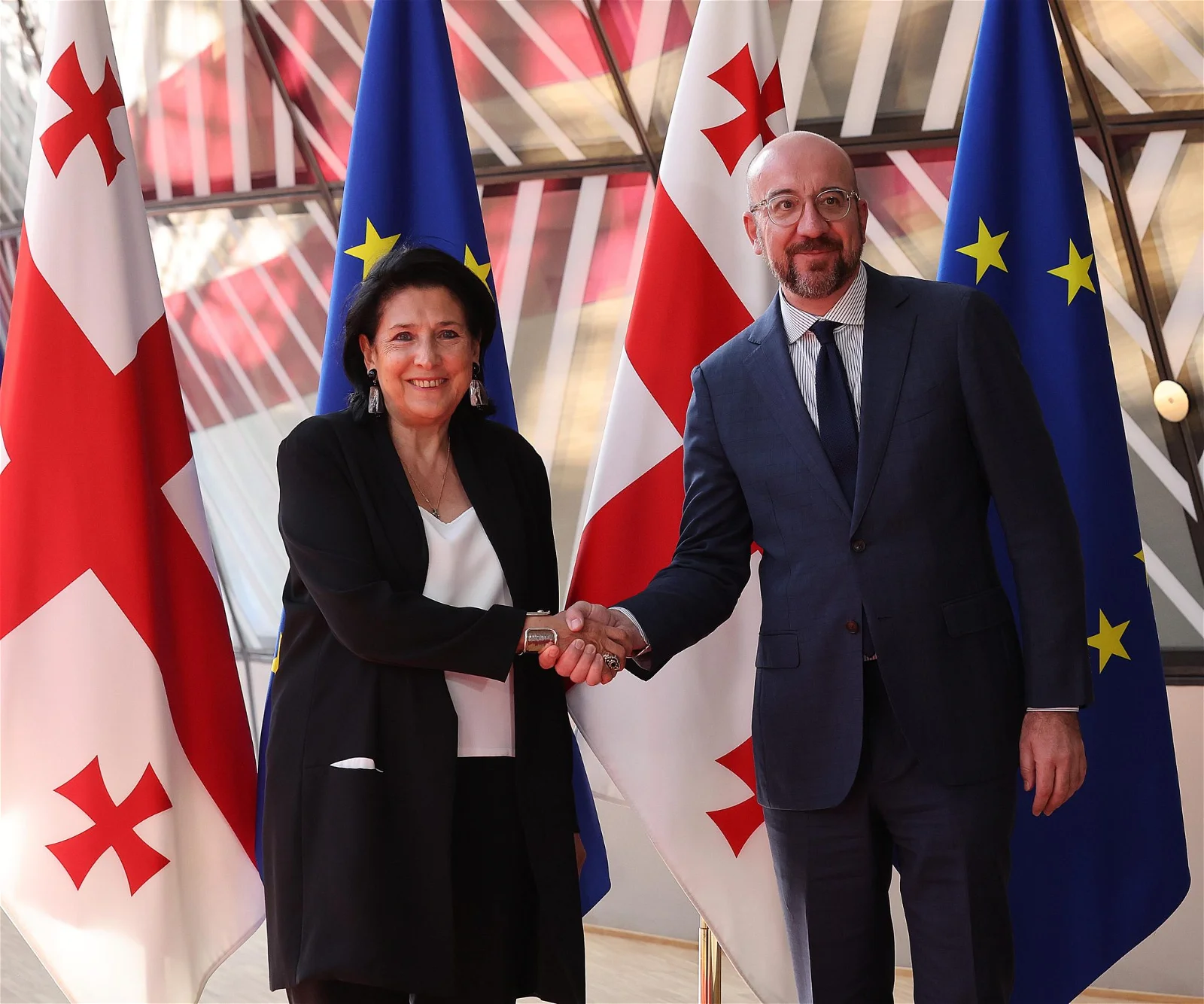 Сегодня 31 мая президент Грузии выступит в Европарламенте