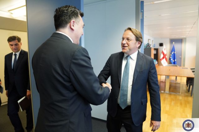 Илья Дарчиашвили посетил с рабочим визитом Брюссель