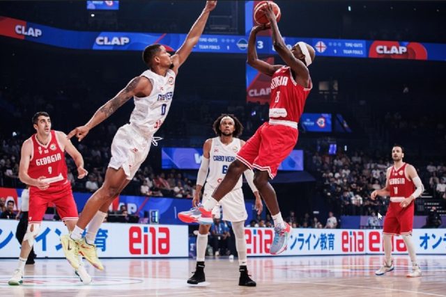 На чемпионате мира по баскетболу сборная Грузии одержала победу над Кабо-Верде