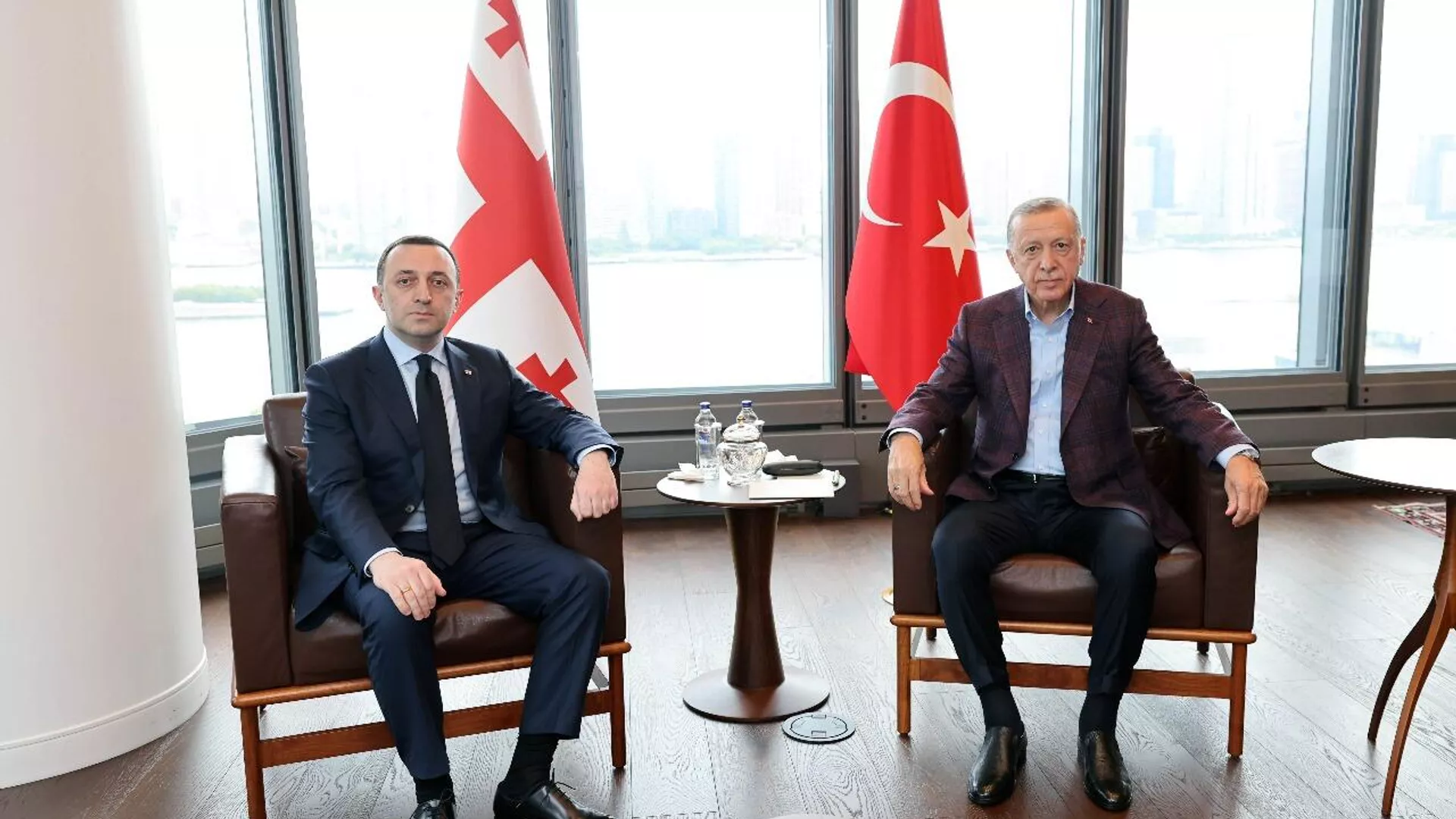 Ираклий Гарибашвили встретился с Реджепом Тайипом Эрдоганом в Нью-Йорке