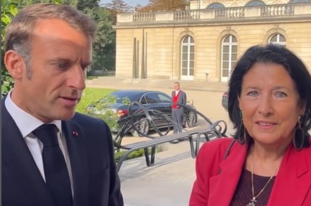 Саломе Зурабишвили встретилась с президентом Франции Эммануэлем Макроном