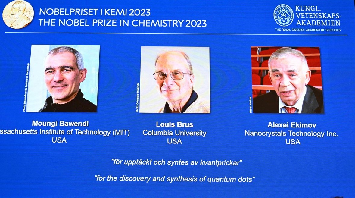 Шведская академия наук официально объявила лауреатов Нобелевской премии по химии в 2023 году