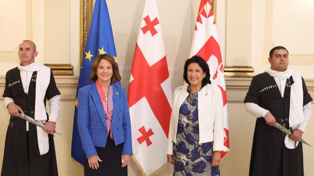 Робин Данниган передала верительные грамоты президенту Грузии Саломе Зурабишвили