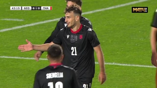 Сборная Грузии по футболу одержала самую крупную победу в своей истории