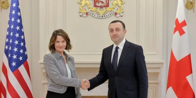 Гарибашвили встретился с новым послом США в Грузии Робин Данниган