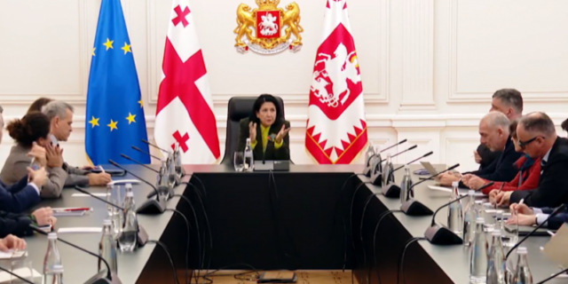 Зурабишвили встретилась с послами стран ЕС и США