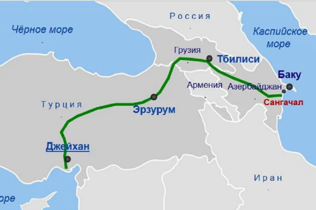 По маршруту Баку-Тбилиси-Джейхан транспортирован рекордный объем нефти