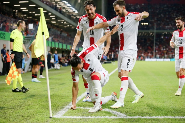 Грузия обыграла Албанию в матче второго тура Лиги наций УЕФА