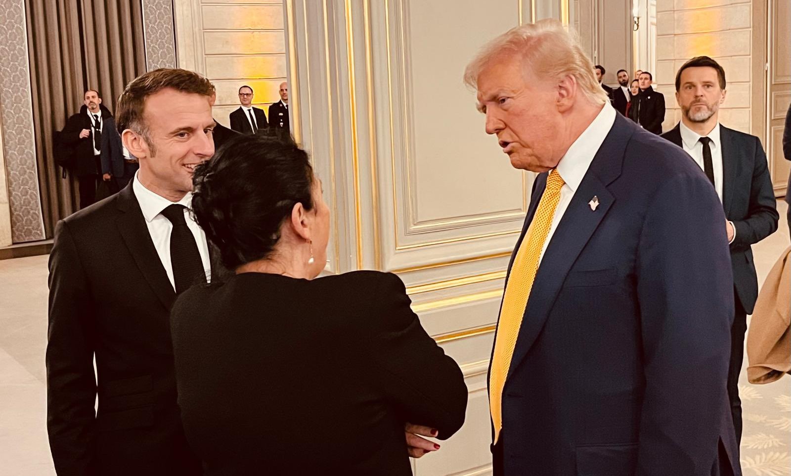 Зурабишвили в Париже обсудила ситуацию в Грузии с Трампом и Макроном