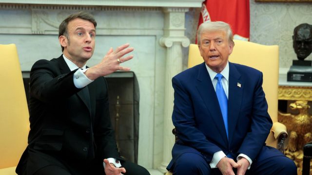 Трамп и Макрон провели переговоры в Белом доме по Украине