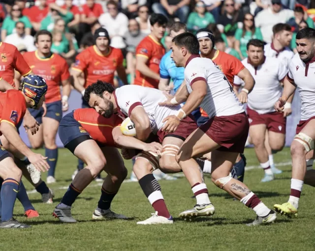 Сборная Грузии по регби вышла в полуфинал чемпионата Европы