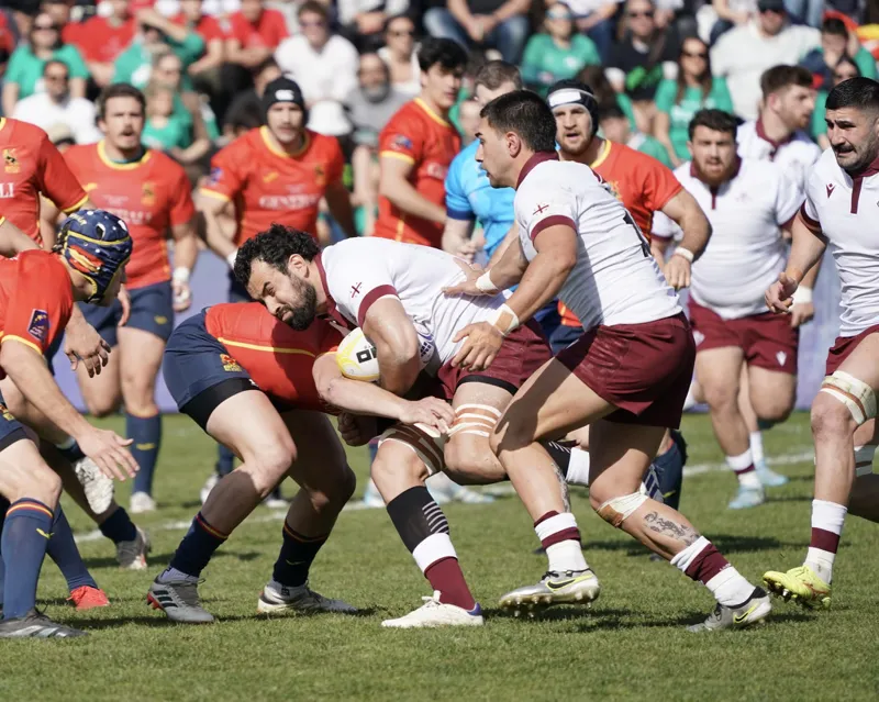 Сборная Грузии по регби вышла в полуфинал чемпионата Европы