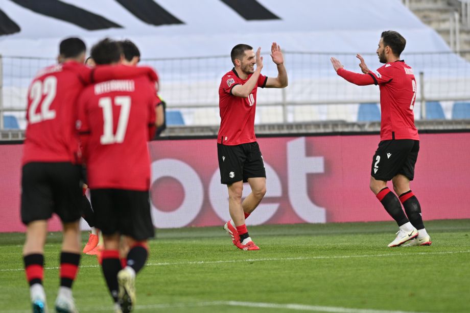 Сборная Грузии выиграла у сборной Армении со счетом 6:1 в плей-офф Лиги наций УЕФА