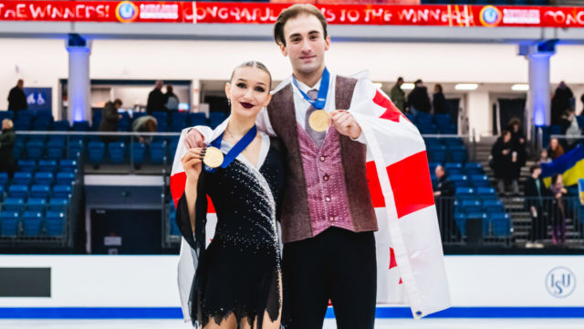 Грузинские фигуристы второй раз подряд выиграли юниорский чемпионат мира