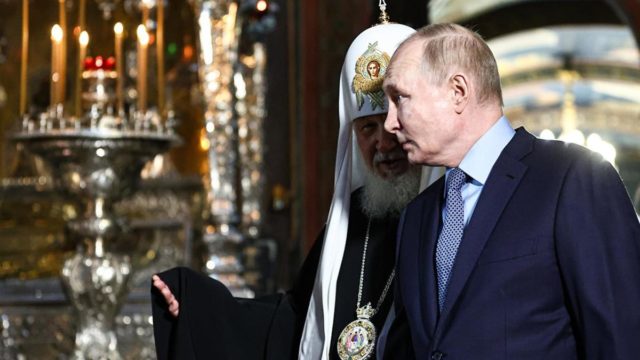 Патриарх России  назвал Путина примером доброго христианина