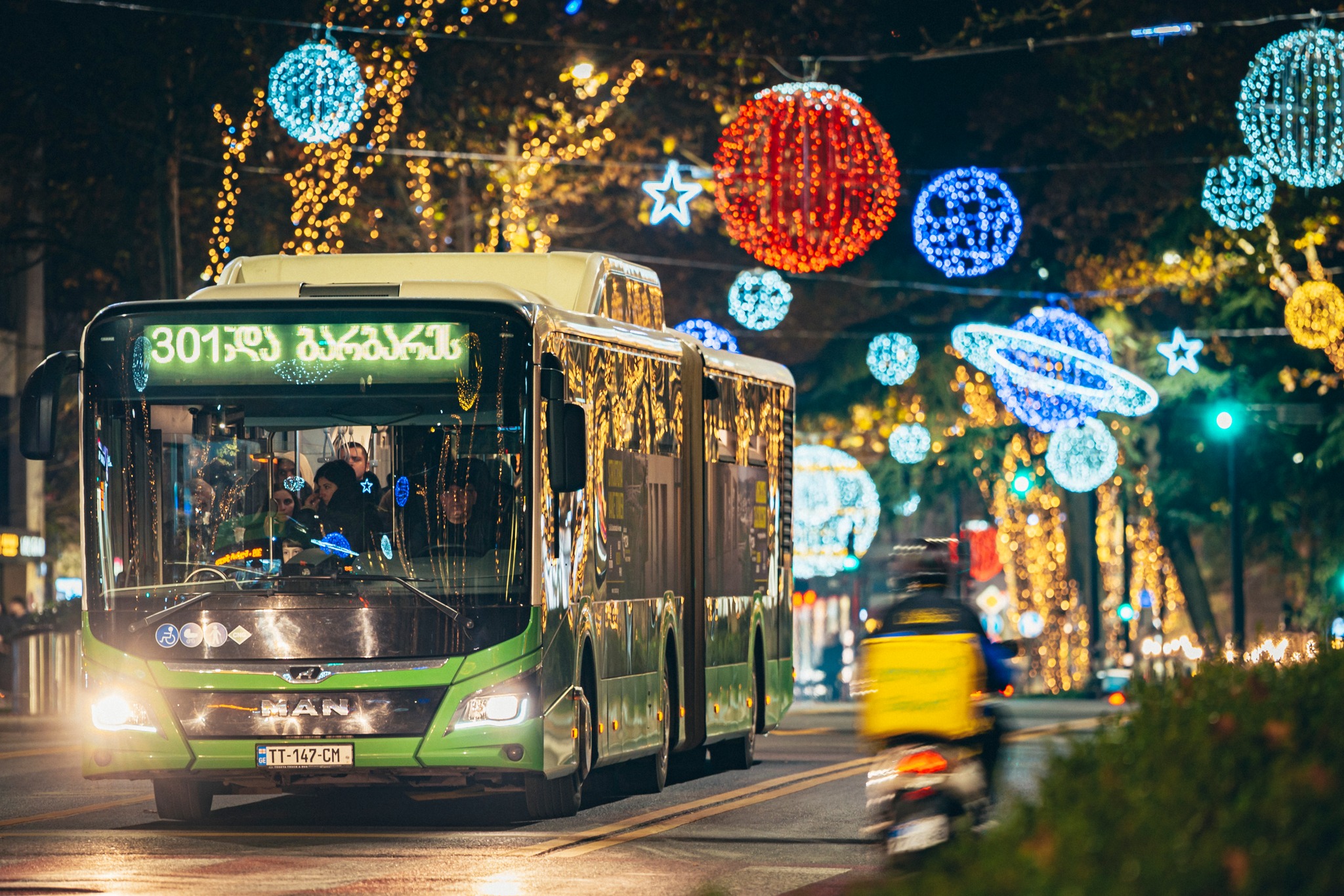 В Тбилиси общественный транспорт с 31 декабря на 1 января будет работать бесплатно