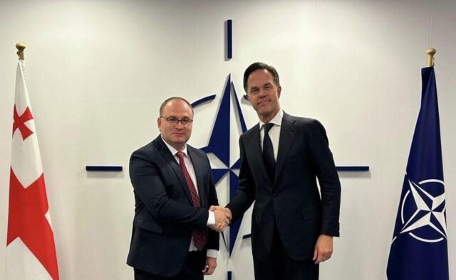 Представитель Грузии вручил верительные грамоты генсеку НАТО Марку Рютте