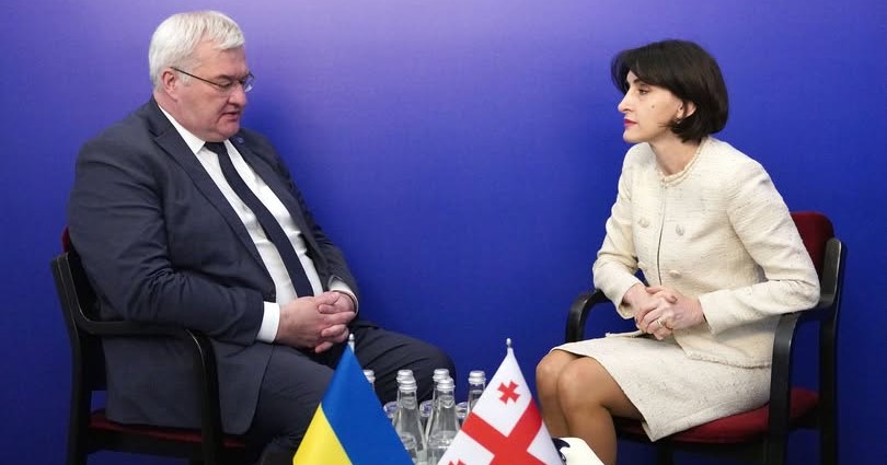Мака Бочоришвили встретилась со своим украинским коллегой Андреем Сибигой